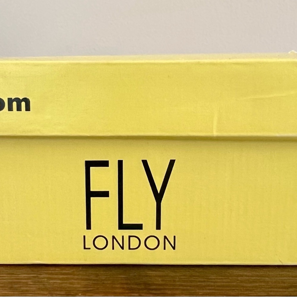 Fly London Yala Perf Wedge in Lemon Yellow - Picture 6 of 8
